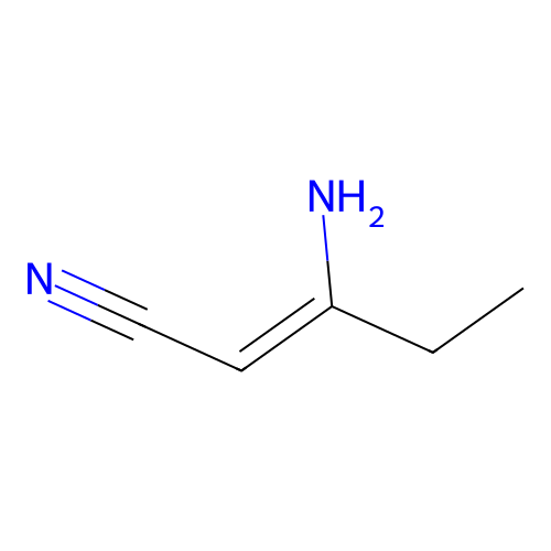 3-Aminopent-2-enenitrile structure