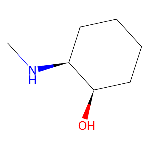 (1R,2S)-2-(methylamino)cyclohexan-1-ol structure