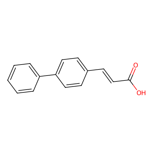 4-Phenylcinnamic acid structure