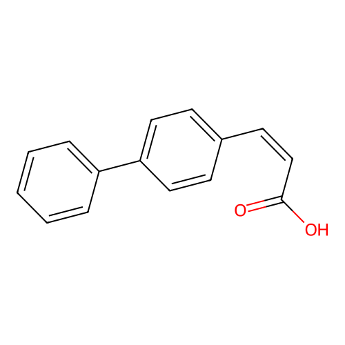 p-Phenylcinnamic acid structure