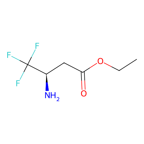 ethyl (3R)-3-amino-4,4,4-trifluorobutanoate structure