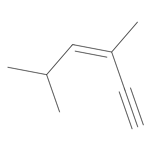 3,5-Dimethyl-3-hexen-1-yne structure