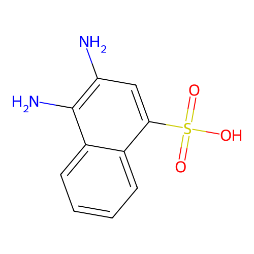 3,4-Diamino-1-naphthalenesulfonic acid structure