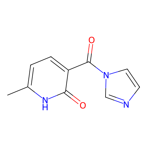 3-(imidazole-1-carbonyl)-6-methyl-1H-pyridin-2-one structure