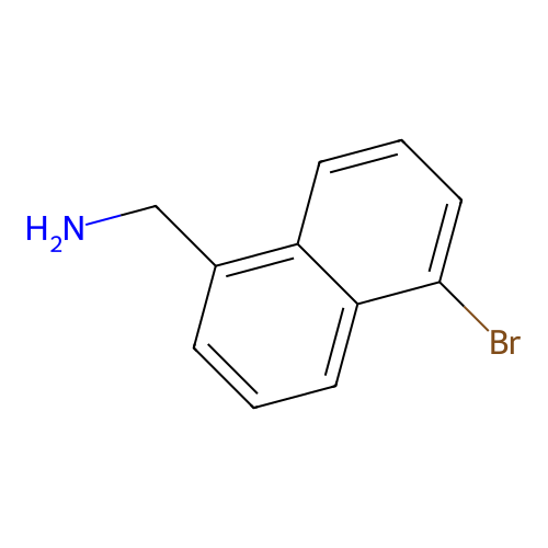 (5-Bromonaphthalen-1-yl)methanamine structure