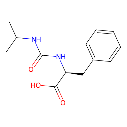 N-(propan-2-ylcarbamoyl)-L-phenylalanine structure