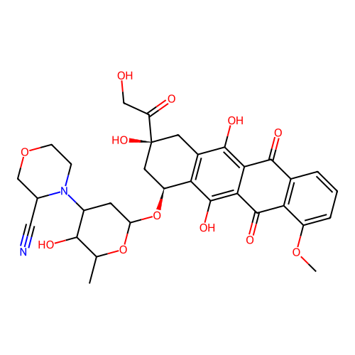 Cyanomorpholinoadriamycin structure