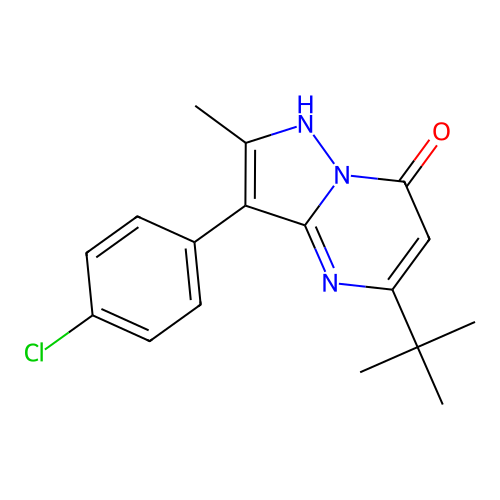 5-(Tert-butyl)-3-(4-chlorophenyl)-2-methylpyrazolo[1,5-a]pyrimidin-7-ol structure