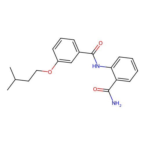 2-[[3-(3-Methylbutoxy)benzoyl]amino]benzamide structure