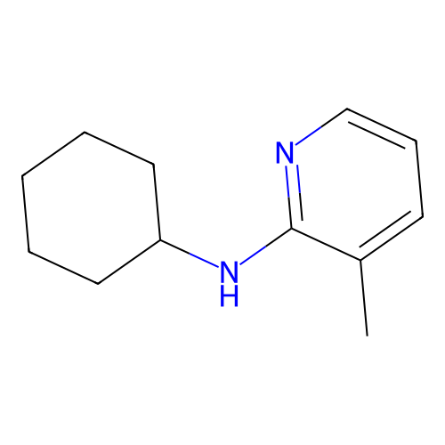 Cyclohexyl-(3-methyl-pyridin-2-yl)-amine structure