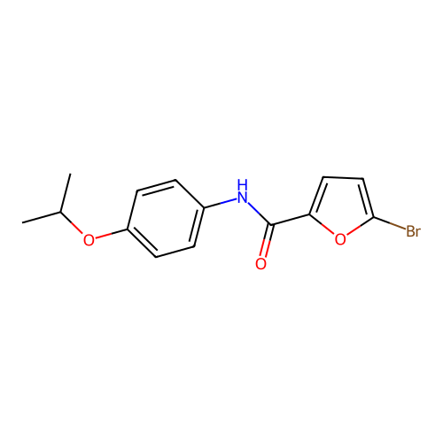 5-bromo-N-(4-isopropoxyphenyl)-2-furamide structure