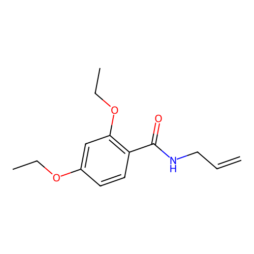 2,4-diethoxy-N-prop-2-enylbenzamide structure