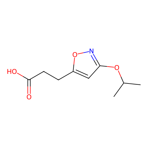3-(3-Isopropoxy-isoxazol-5-yl)-propionic acid structure