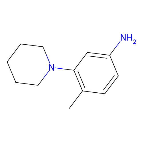4-Methyl-3-piperidin-1-yl-phenylamine structure