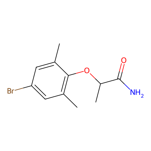 2-(4-Bromo-2,6-dimethylphenoxy)propanamide structure