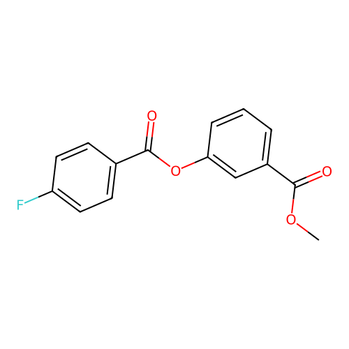 Methyl 3-(4-fluorobenzoyl)oxybenzoate structure