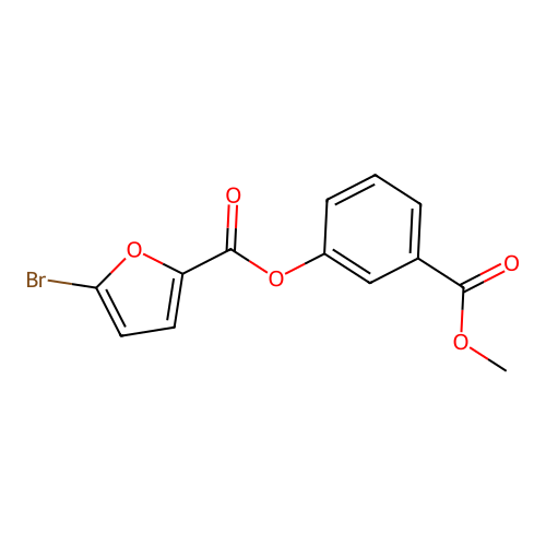 (3-Methoxycarbonylphenyl) 5-bromofuran-2-carboxylate structure