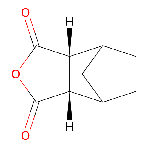 (3Ar,7as)-hexahydro-4,7-methano-2-benzofuran-1,3-dione structure