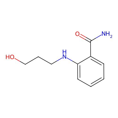 Benzamide, 2-((3-hydroxypropyl)amino)- structure