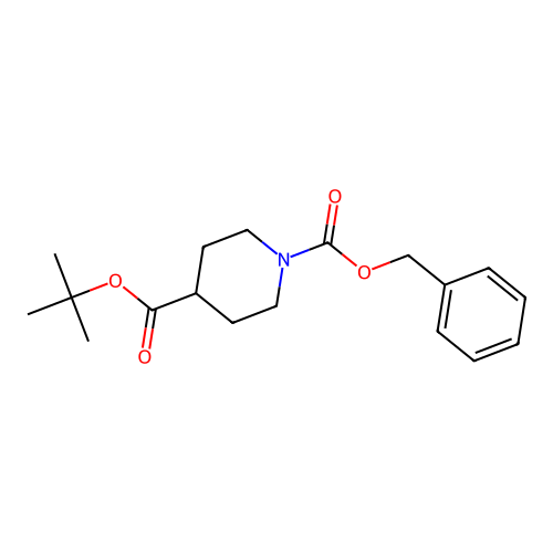 1-Benzyl 4-tert-butyl piperidine-1,4-dicarboxylate structure