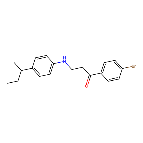 1-(4-Bromophenyl)-3-[4-(sec-butyl)anilino]-1-propanone structure