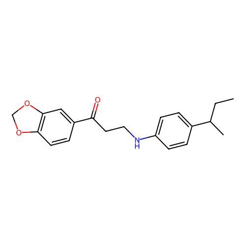 1-(1,3-Benzodioxol-5-yl)-3-[4-(sec-butyl)anilino]-1-propanone structure
