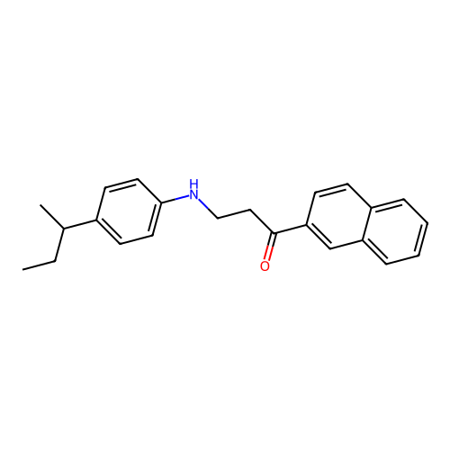 3-[4-(Sec-butyl)anilino]-1-(2-naphthyl)-1-propanone structure