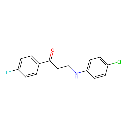 3-(4-Chloroanilino)-1-(4-fluorophenyl)-1-propanone structure