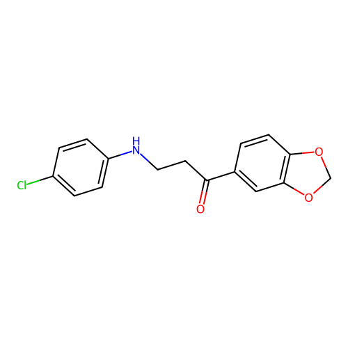 1-(1,3-Benzodioxol-5-yl)-3-(4-chloroanilino)-1-propanone structure