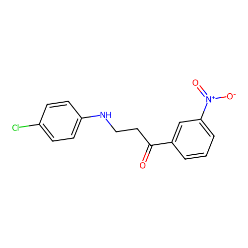 3-(4-Chloroanilino)-1-(3-nitrophenyl)-1-propanone structure