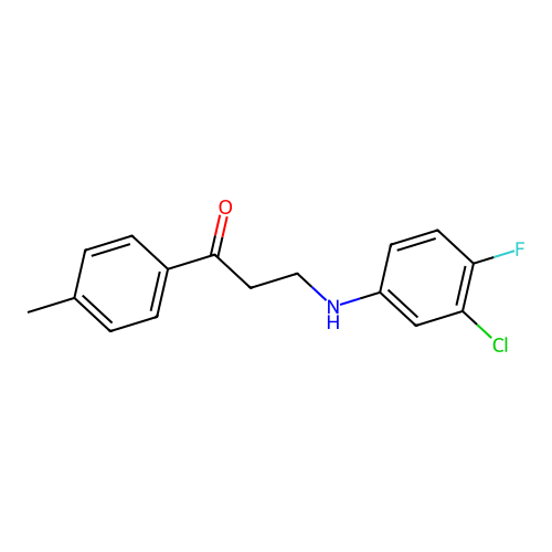 3-(3-Chloro-4-fluoroanilino)-1-(4-methylphenyl)-1-propanone structure