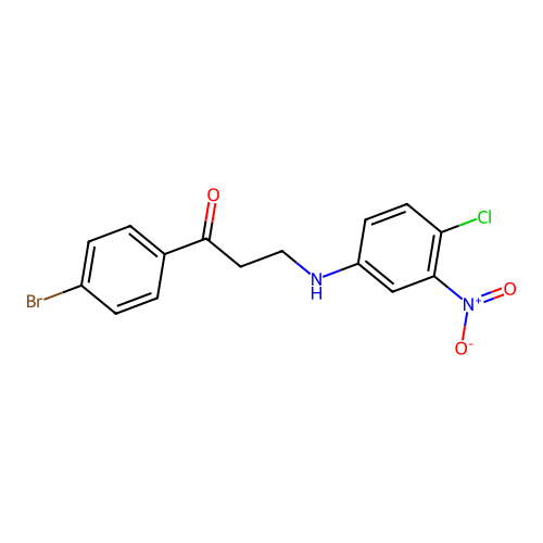 1-(4-Bromophenyl)-3-(4-chloro-3-nitroanilino)-1-propanone structure