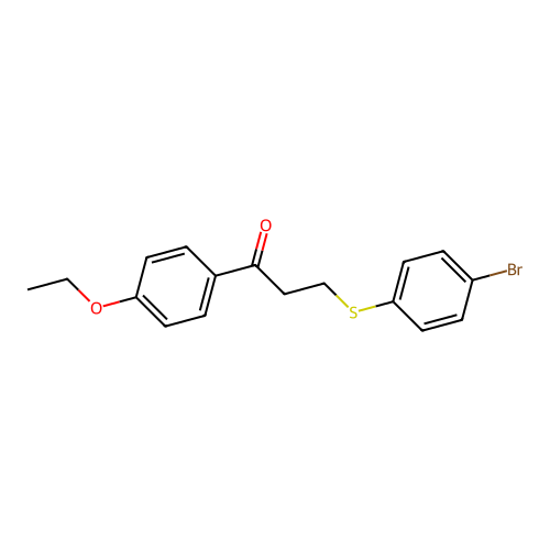 3-(4-Bromophenyl)sulfanyl-1-(4-ethoxyphenyl)propan-1-one structure