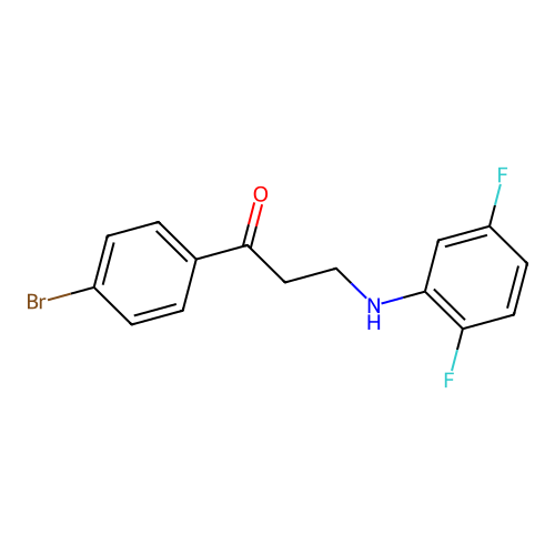 1-(4-Bromophenyl)-3-(2,5-difluoroanilino)-1-propanone structure