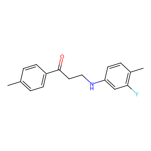 3-(3-Fluoro-4-methylanilino)-1-(4-methylphenyl)-1-propanone structure