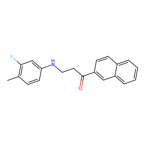 3-(3-Fluoro-4-methylanilino)-1-(2-naphthyl)-1-propanone structure