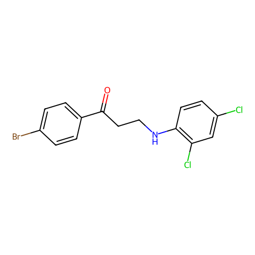 1-(4-Bromophenyl)-3-(2,4-dichloroanilino)-1-propanone structure