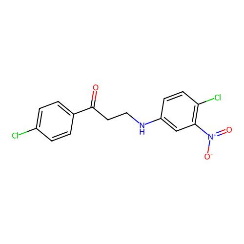3-(4-Chloro-3-nitroanilino)-1-(4-chlorophenyl)-1-propanone structure