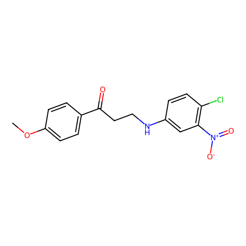 3-(4-Chloro-3-nitroanilino)-1-(4-methoxyphenyl)-1-propanone structure