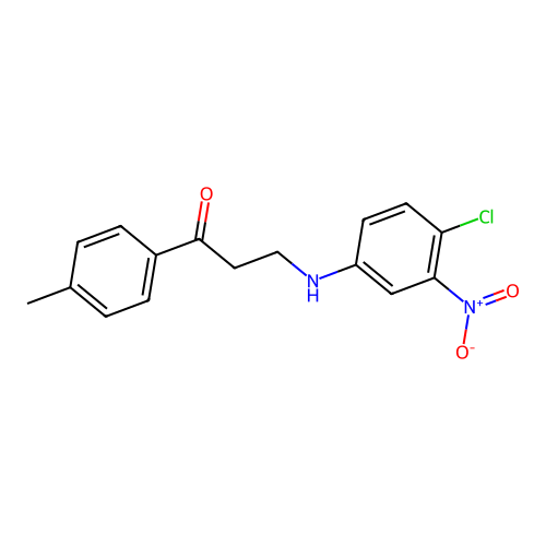 3-(4-Chloro-3-nitroanilino)-1-(4-methylphenyl)-1-propanone structure