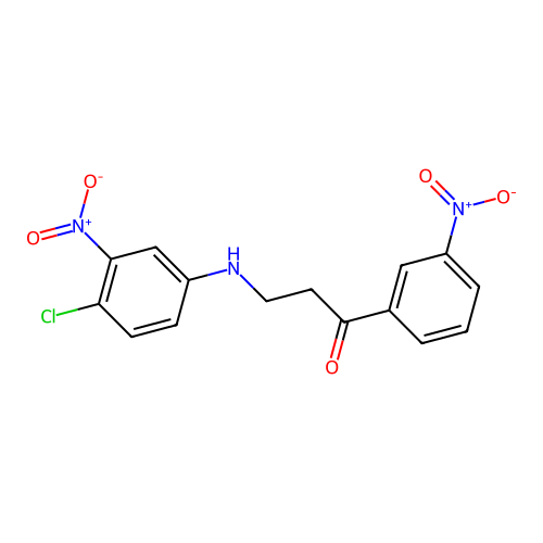 3-(4-Chloro-3-nitroanilino)-1-(3-nitrophenyl)-1-propanone structure