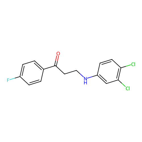 3-(3,4-Dichloroanilino)-1-(4-fluorophenyl)-1-propanone structure