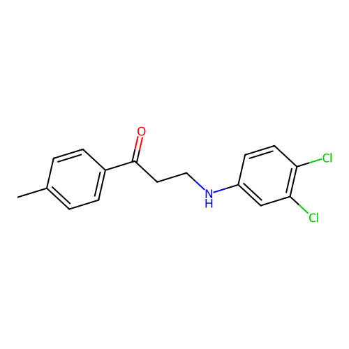 3-(3,4-Dichloroanilino)-1-(4-methylphenyl)-1-propanone structure