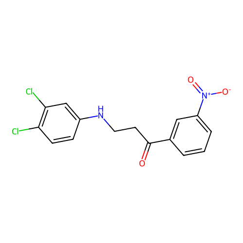 3-(3,4-Dichloroanilino)-1-(3-nitrophenyl)-1-propanone structure