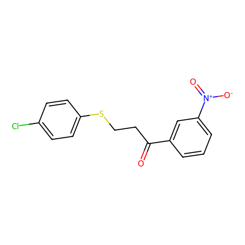 3-[(4-Chlorophenyl)sulfanyl]-1-(3-nitrophenyl)-1-propanone structure