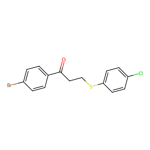 1-(4-Bromophenyl)-3-[(4-chlorophenyl)sulfanyl]-1-propanone structure