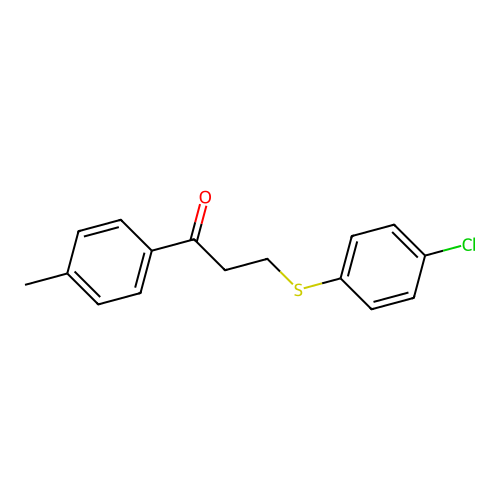 3-[(4-Chlorophenyl)sulfanyl]-1-(4-methylphenyl)-1-propanone structure