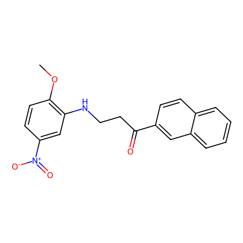 3-(2-Methoxy-5-nitroanilino)-1-(2-naphthyl)-1-propanone structure