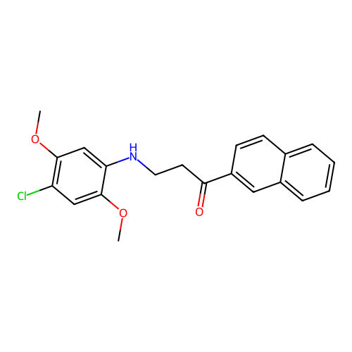 3-(4-Chloro-2,5-dimethoxyanilino)-1-(2-naphthyl)-1-propanone structure