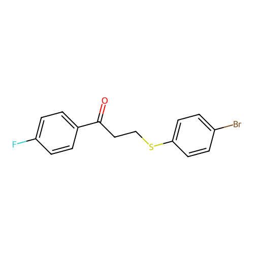 3-[(4-Bromophenyl)sulfanyl]-1-(4-fluorophenyl)-1-propanone structure